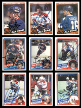 1984-85 Topps Hockey Autographed Cards (71 Count Lot - All Different) SKU #257874