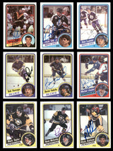 1984-85 Topps Hockey Autographed Cards (71 Count Lot - All Different) SKU #257874