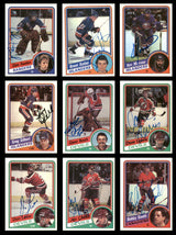 1984-85 Topps Hockey Autographed Cards (71 Count Lot - All Different) SKU #257874