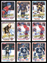 1981-82 Topps Hockey Autographed Cards (31 Count Lot) SKU #257878