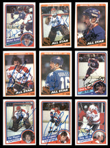 1984-85 Topps Hockey Autographed Cards (57 Count Lot - All Different) SKU #257879