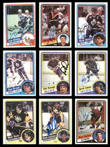 1984-85 Topps Hockey Autographed Cards (57 Count Lot - All Different) SKU #257879