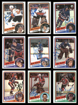 1984-85 Topps Hockey Autographed Cards (57 Count Lot - All Different) SKU #257879