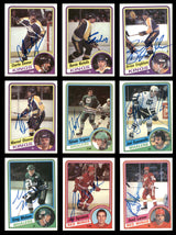 1984-85 Topps Hockey Autographed Cards (57 Count Lot - All Different) SKU #257879