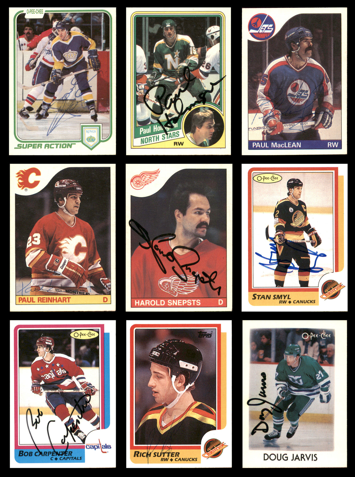 1981-1990 Hockey Autographed Cards (67 Count Lot) SKU #257882