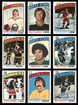 1976-77 Topps Hockey Autographed Cards (52 Count Lot - All Different) SKU #257889