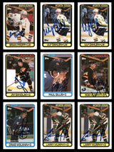 1990-91 Topps Hockey Autographed Cards (74 Count Lot) SKU #257892