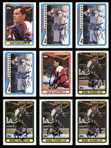 1990-91 Topps Hockey Autographed Cards (74 Count Lot) SKU #257892