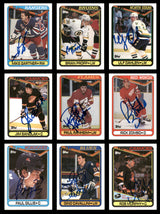 1990-91 Topps Hockey Autographed Cards (84 Count Lot - All Different) SKU #257894