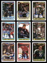 1990-91 Topps Hockey Autographed Cards (84 Count Lot - All Different) SKU #257894