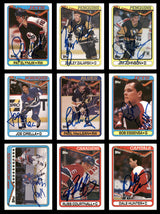 1990-91 Topps Hockey Autographed Cards (84 Count Lot - All Different) SKU #257894