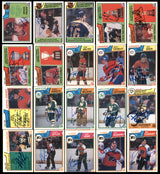 1983-84 O-Pee-Chee Hockey Autographed Cards (119 Count Lot - All Different) SKU #257899