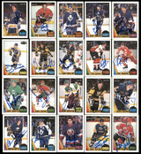 1987-88 O-Pee-Chee Hockey Autographed Cards (134 Count Lot - All Different) SKU #257908