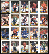 1987-88 O-Pee-Chee Hockey Autographed Cards (134 Count Lot - All Different) SKU #257908