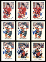 1987-88 O-Pee-Chee Mini's Hockey Autographed Cards (57 Count Lot) SKU #257916