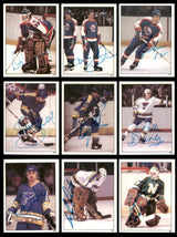 1982-83 Topps Stickers Hockey Autographed Cards (84 Count Lot - All Different) SKU #257917