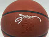 Allen Iverson Autographed Composite Leather Basketball Philadelphia 76ers Logo (Smudged) Beckett BAS Witness #3W343166
