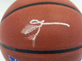 Allen Iverson Autographed Composite Leather Basketball Philadelphia 76ers Logo (Smudged) Beckett BAS Witness #3W343149