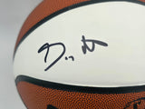 Gary Payton & Shawn Kemp Autographed White Spalding Leather Basketball Seattle Supersonics Beckett BAS QR #BF05054