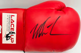 Mike Tyson Autographed Red Lace Up Promotions Boxing Glove RH Beckett BAS QR #BS30327