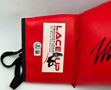 Mike Tyson Autographed Red Lace Up Promotions Boxing Glove RH Beckett BAS QR #BS30327