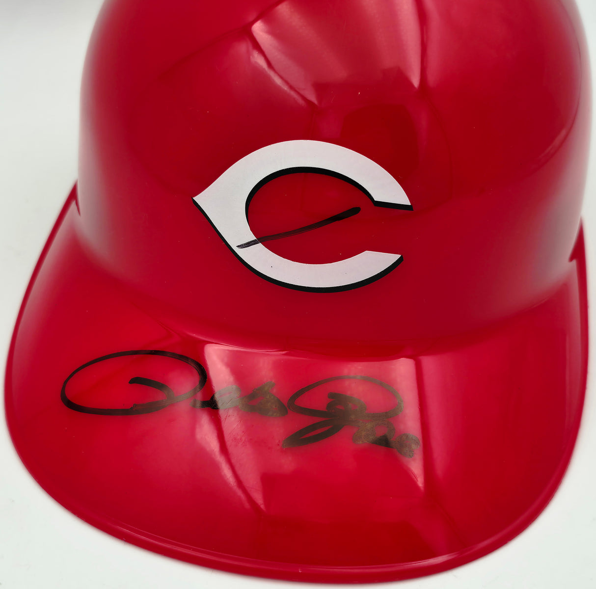 Pete Rose Autographed Cincinnati Reds Red Batting Helmet PR Holo SKU #258024