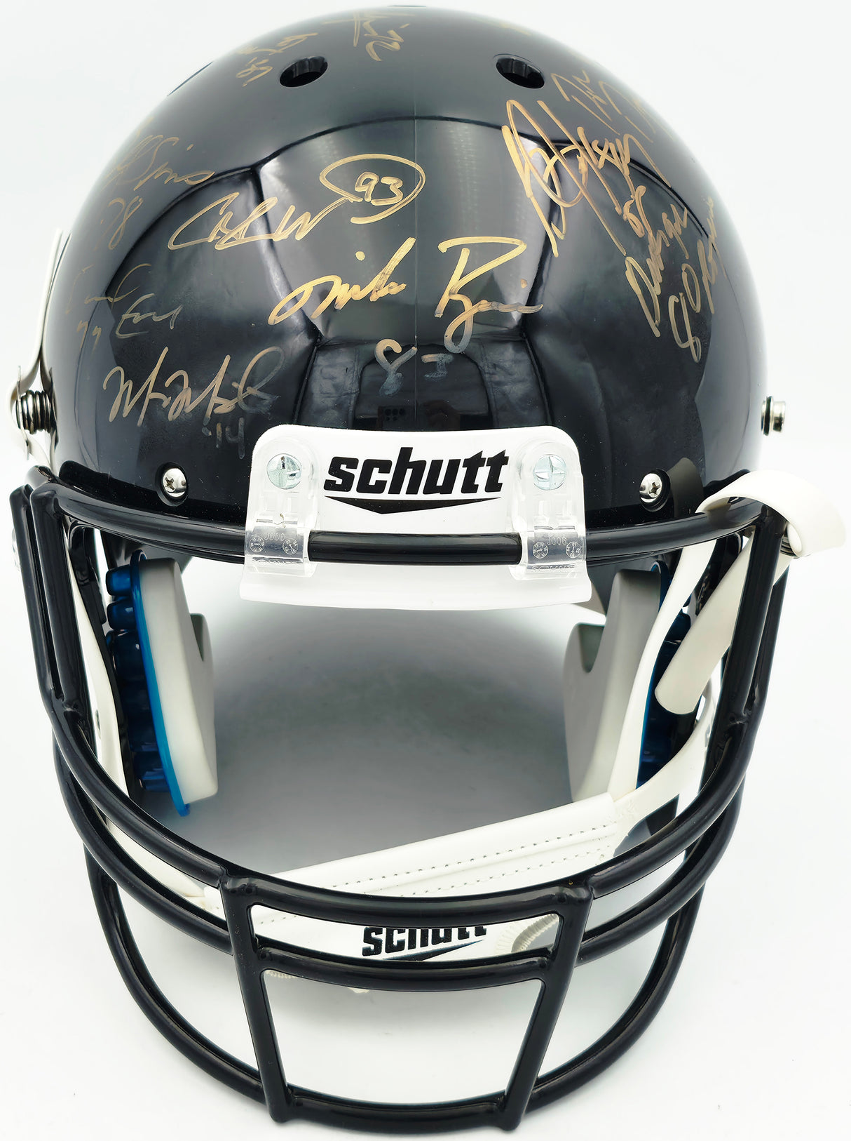 College Football's Best Heisman Winners Autographed Black Full Size Schutt Replica Helmet With 24 Signatures Including Barry Sanders & Bo Jackson Steiner Holo #SS149099