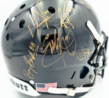 College Football's Best Heisman Winners Autographed Black Full Size Schutt Replica Helmet With 24 Signatures Including Barry Sanders & Bo Jackson Steiner Holo #SS149099