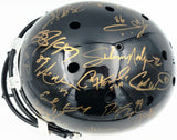 College Football's Best Heisman Winners Autographed Black Full Size Schutt Replica Helmet With 24 Signatures Including Barry Sanders & Bo Jackson Steiner Holo #SS149098