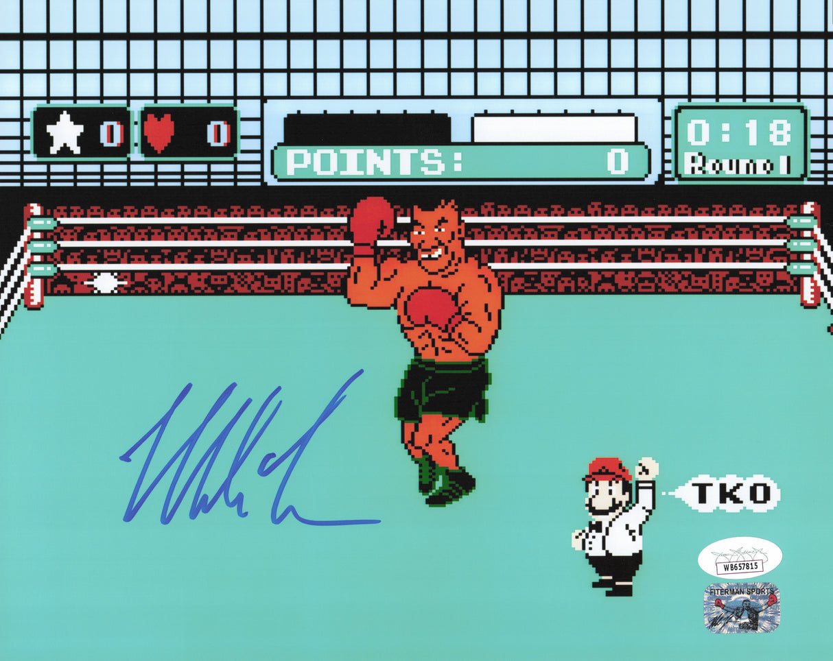 Mike Tyson Autographed Nintendo Punch-Out!! 8x10 Photo JSA #WB657815