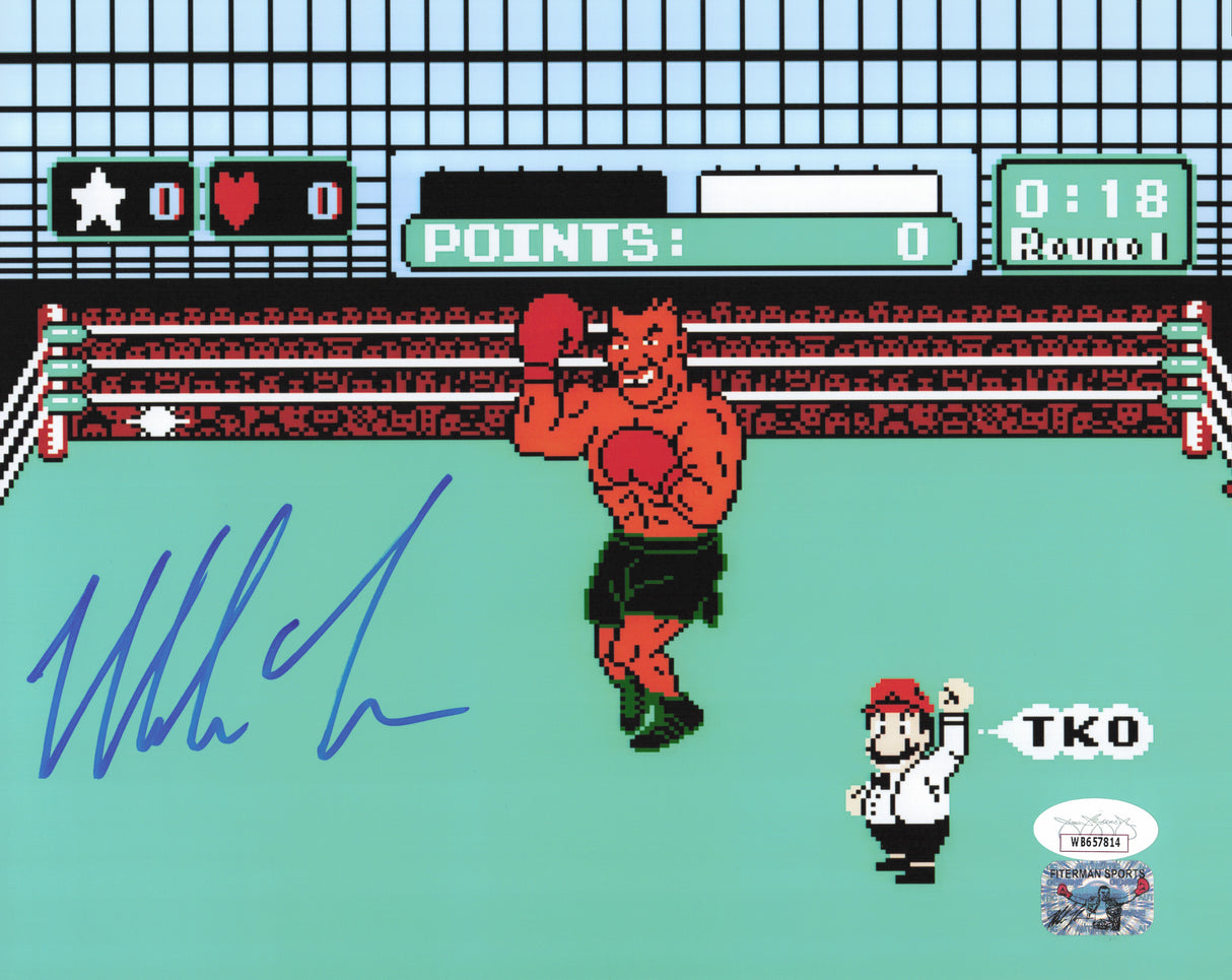 Mike Tyson Autographed Nintendo Punch-Out!! 8x10 Photo JSA #WB657814