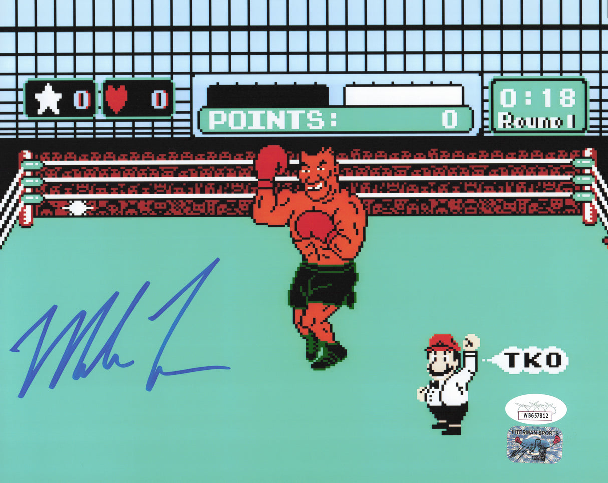 Mike Tyson Autographed Nintendo Punch-Out!! 8x10 Photo JSA #WB657812