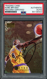 Kobe Bryant Autographed 1996-97 Skybox Premium Rookie Card #55 Los Angeles Lakers PSA/DNA #84138402