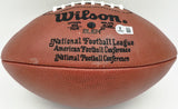 Joe Montana Autographed Official NFL Leather Football San Francisco 49ers (Smudged) Beckett BAS QR #BS30303