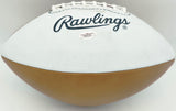 Walter Payton & Jim Brown Autographed Official Rawlings White Panel Football Chicago Bears JSA #B83126