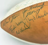 1966 NFL Champion Green Bay Packers Team Autographed Official Spalding Leather Football With 48 Signatures Including Vince Lombardi Beckett BAS #AE85553