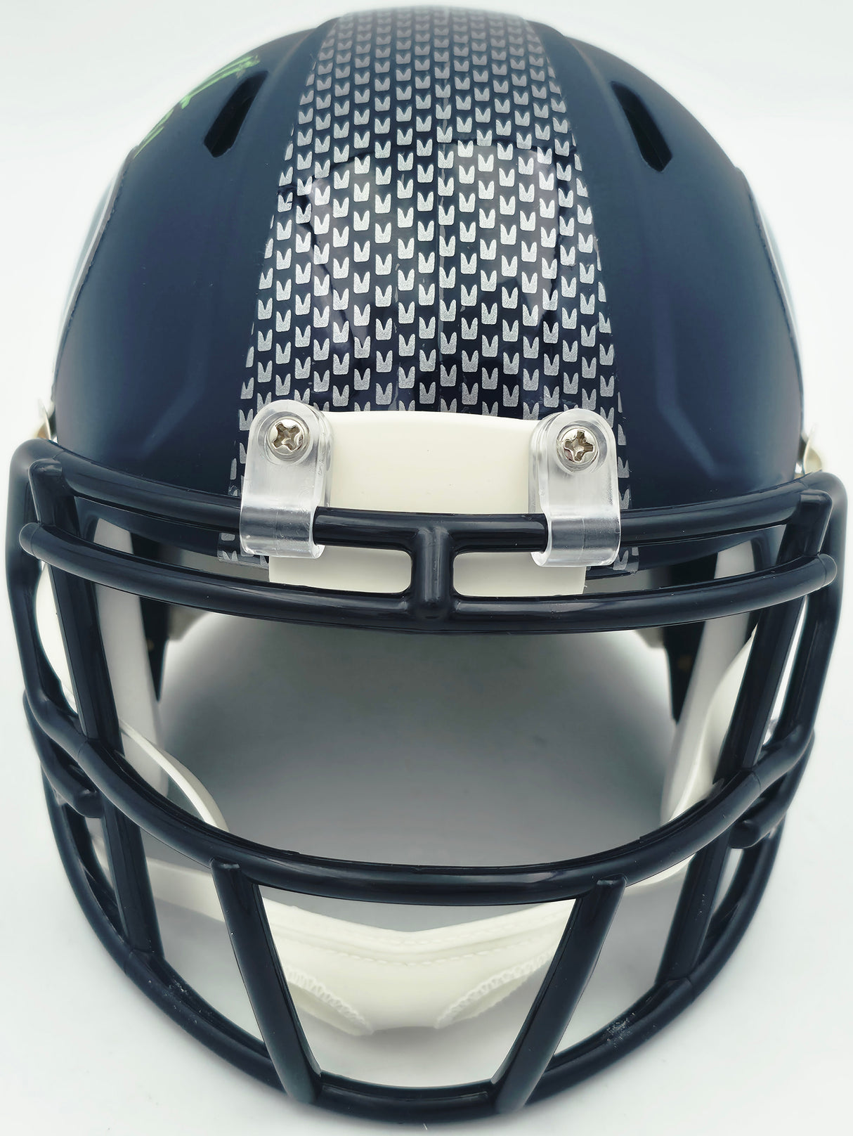 Kam Chancellor Autographed Seattle Seahawks Blue Speed Mini Helmet (Smudged) Beckett BAS Witness #4W380918