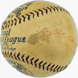 Babe Ruth & Dizzy Dean Autographed Official Spalding NL Baseball PSA/DNA #AR06672