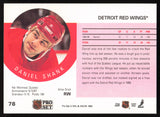 Daniel Shank Autographed 1990-91 Pro Set Rookie Card #78 Detroit Red Wings SKU #258491