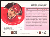 Daniel Shank Autographed 1990-91 Pro Set Rookie Card #78 Detroit Red Wings SKU #258492
