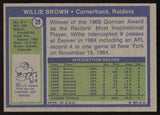 Willie Brown Autographed 1972 Topps Card #28 Oakland Raiders SKU #259120