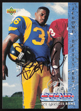Jerome Bettis Autographed 1993 Upper Deck Rookie Card #20 Los Angeles Rams SKU #259519