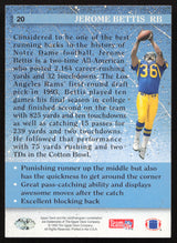 Jerome Bettis Autographed 1993 Upper Deck Rookie Card #20 Los Angeles Rams SKU #259519