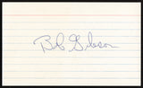Bob Gibson Autographed 3x5 Index Card St. Louis Cardinals SKU #259572