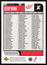 Steve Yzerman Autographed 1998-99 Upper Deck Choice Card #310 Detroit Red Wings SKU #259689