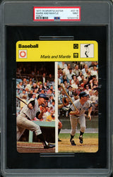 Mickey Mantle & Roger Maris 1977-79 Sportscaster Card #07-16 New York Yankees PSA 9 #127231119