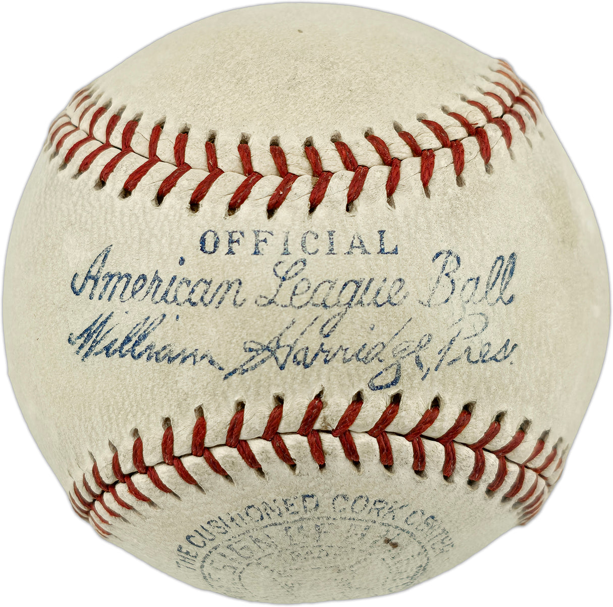 Babe Ruth Autographed Official American League Baseball New York Yankees (Single Signed) JSA & Beckett BAS #AE93681