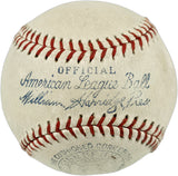 Babe Ruth Autographed Official American League Baseball New York Yankees (Single Signed) JSA & Beckett BAS #AE93681