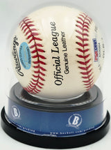 Joe DiMaggio Autographed Official JD Logo League Baseball New York Yankees Auto Grade Gem Mint 10 Beckett BAS #19815348