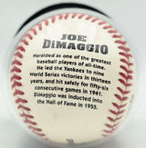 Joe DiMaggio Autographed Official JD Logo League Baseball New York Yankees Auto Grade Gem Mint 10 Beckett BAS #19815348
